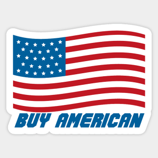 Buy American USA Flag Sticker